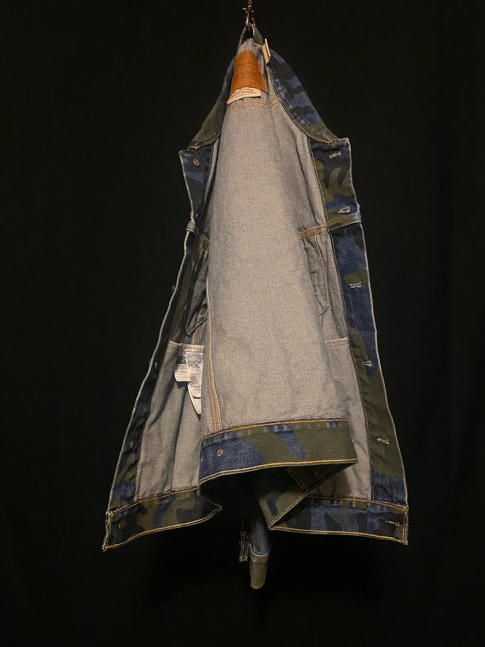 Levi's Blue and Green Camo Denim Jacket  Special Edition Only worn once - Picture 12 of 13